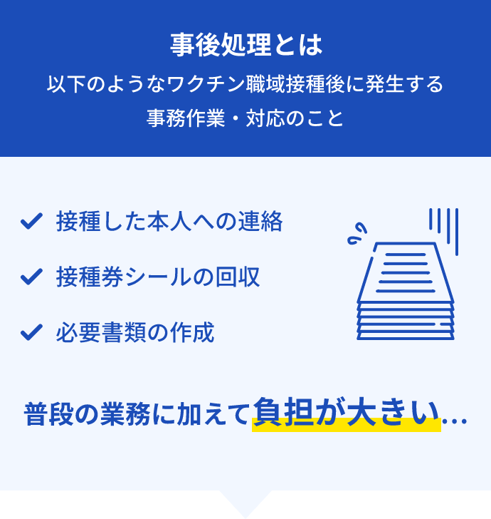 事後処理とは